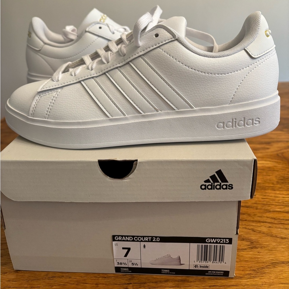 Adidas Grand Court 2.0 White Sneakers